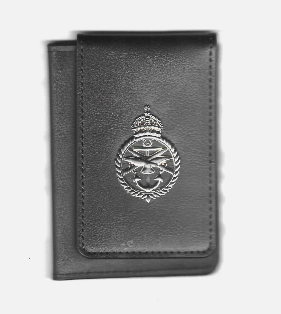UK Armed Forces MOD90 ID Card Holder - Black Leather Wallet - Image 2