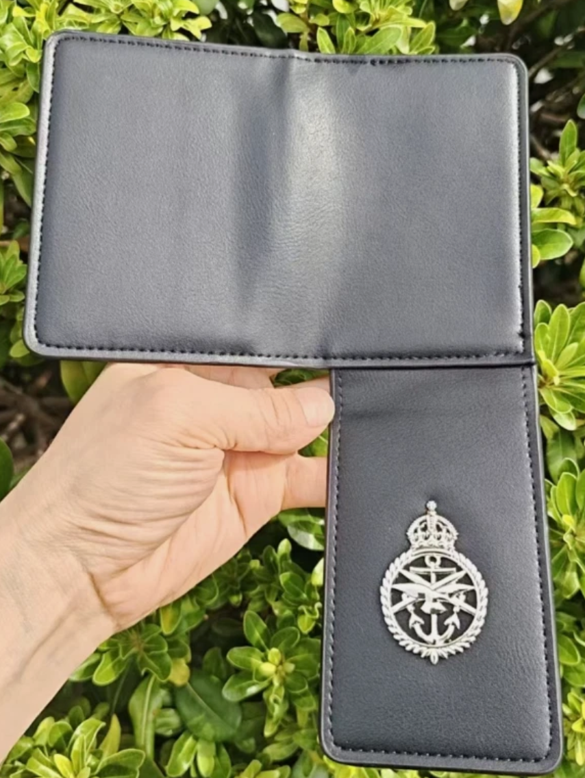 UK Armed Forces MOD90 ID Card Holder - Black Leather Wallet - Image 6