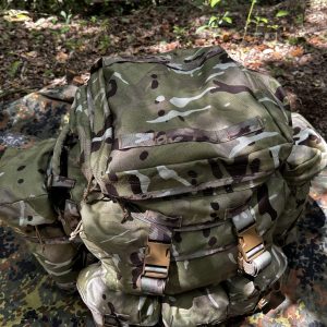 The top of the commanders has straps for looping some elastic bungee cord - strap your helmet on top!