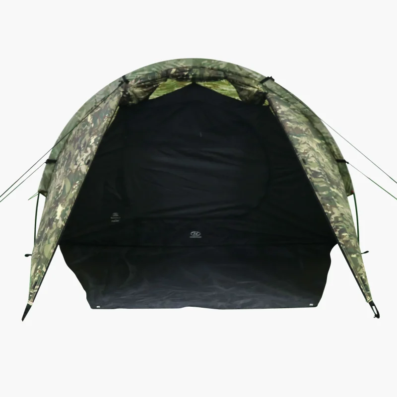 Highlander Blackthorn 2 Tent HMTC Camo Two-Person with Side Storage Area Camping - Image 7
