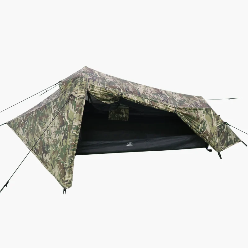 Highlander Blackthorn 1 MTP Tent HMTC Camo One-Person - with Side Storage Area - Image 2