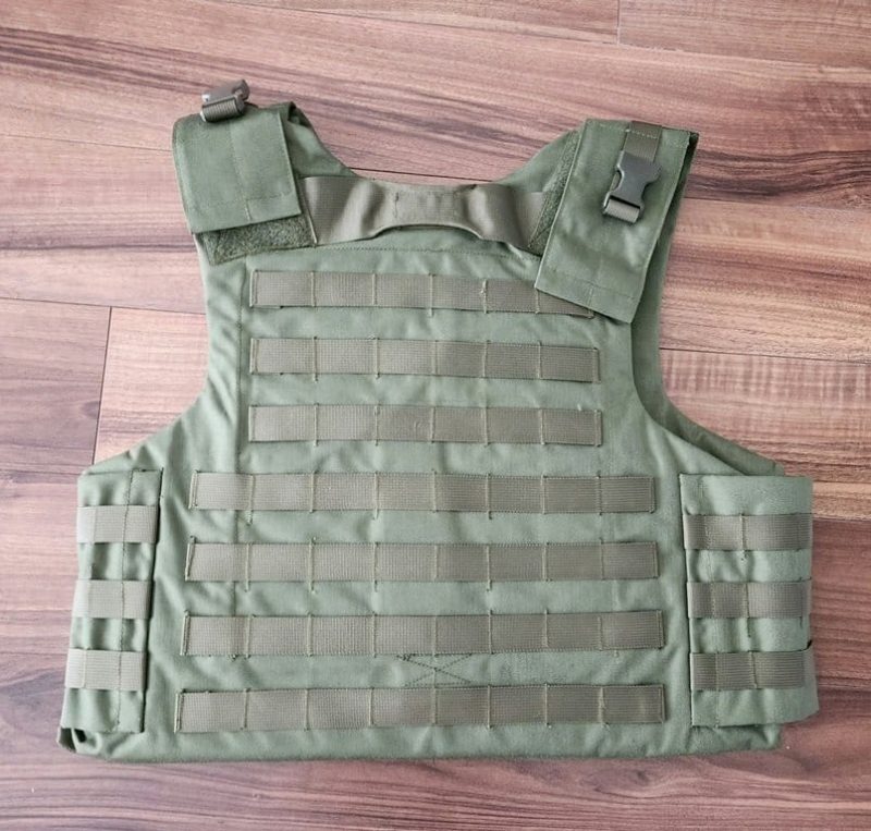 Bulletproof Vest MOLLE Plate Carrier Ballistic Level NIJ 3a Green - Image 4
