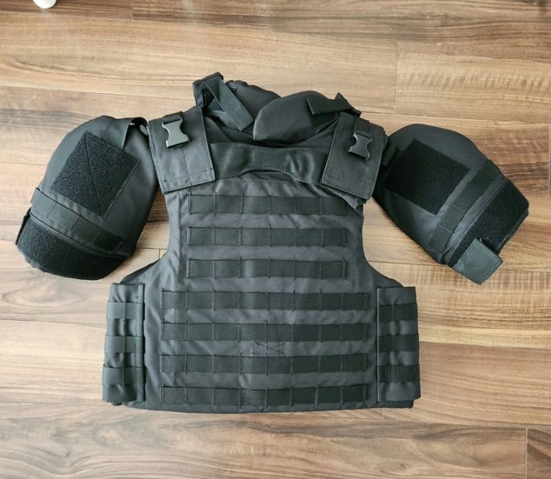 Bulletproof Vest MOLLE Plate Carrier Ballistic Level NIJ 3a Black - Image 2
