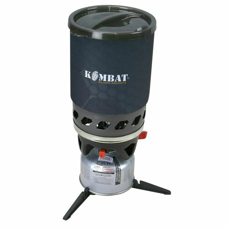 Kombat Cyclone Gas Cooker Stove UK w/ 1.1L Mug Pot Camo Black - Image 4
