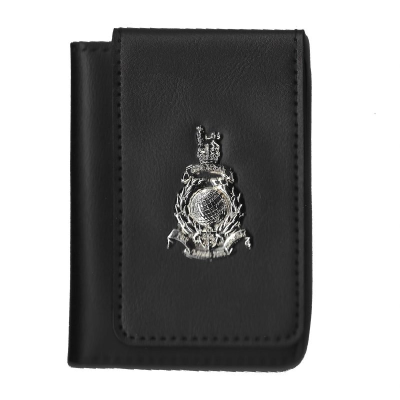 UK Armed Forces MOD90 ID Card Holder - Black Leather Wallet - Royal Marines Commandos - Image 2