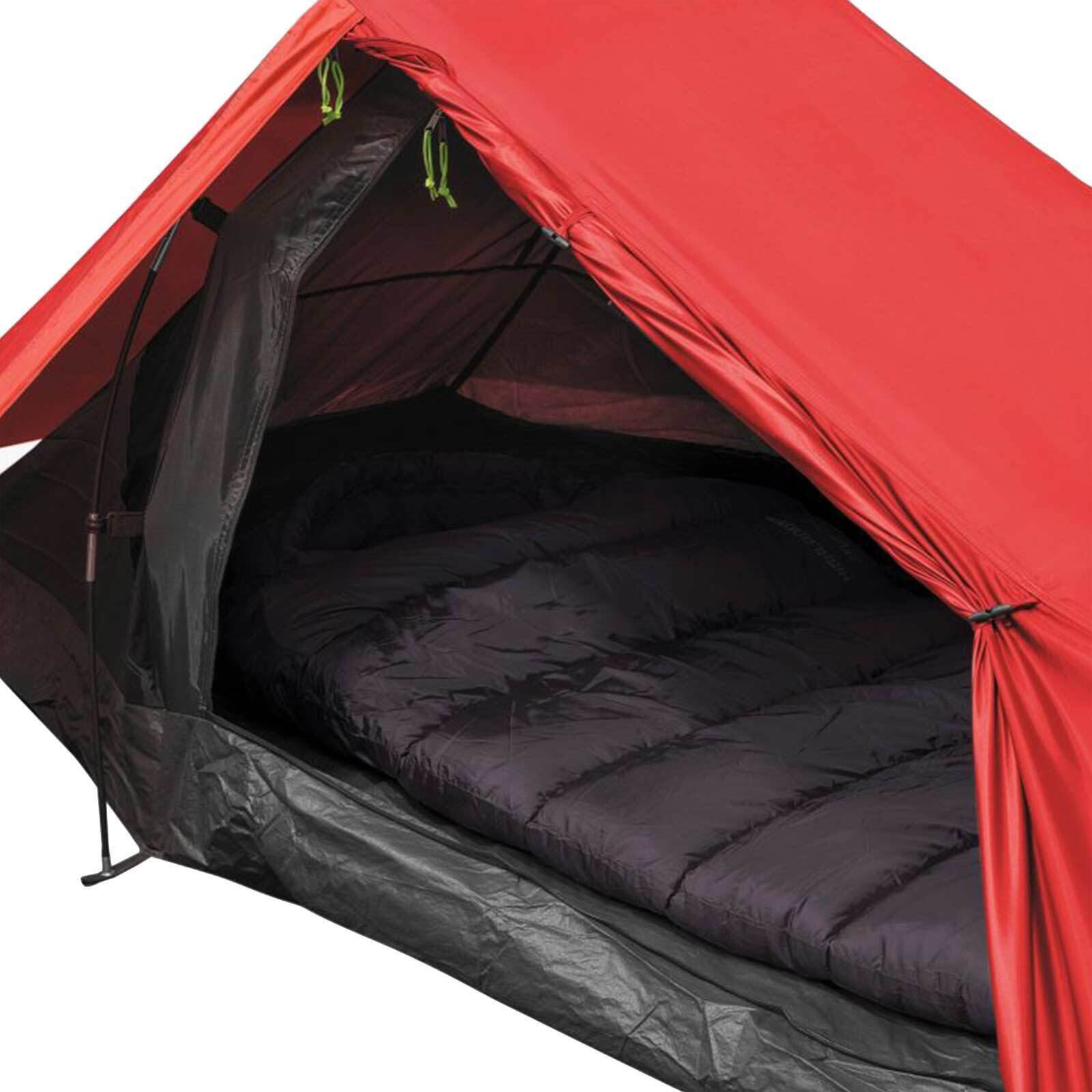 Highlander Blackthorn 1 XL Tent Red One-Person Man - with Side Storage Area - Image 3