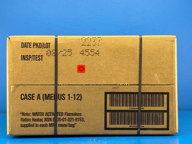 US MREs (Meals Ready to Eat) x 12 Meals with FRH Flameless Ration Heater - Case Packed - Image 5